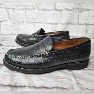 HS Trask Men's Loafers Shoes Black Size 8.5 Wide Brazil